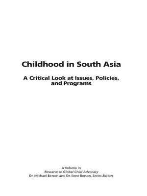 cover image of Childhood in South Asia